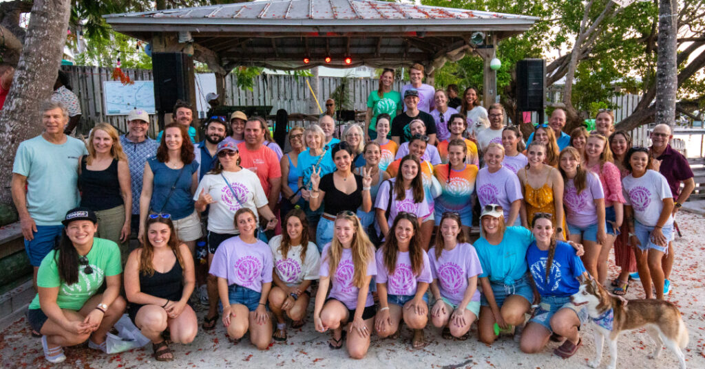 Group shot of all Coralpalooza 2025 participants smiling at the camera